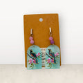Kunzite Bird Arch Earrings – Stainless Steel Posts