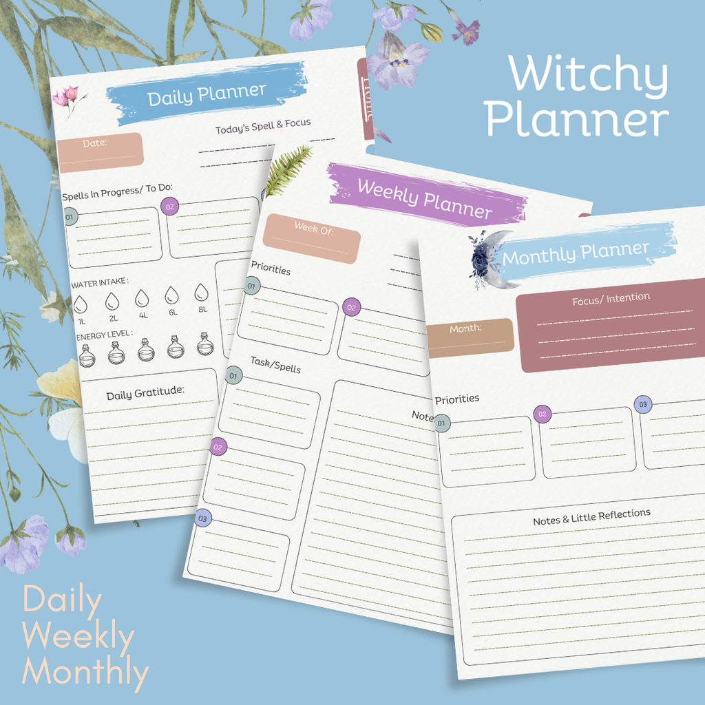 Mindful Magic Planner – Undated Digital Witchy iPad Planner for Gentle Daily Planning