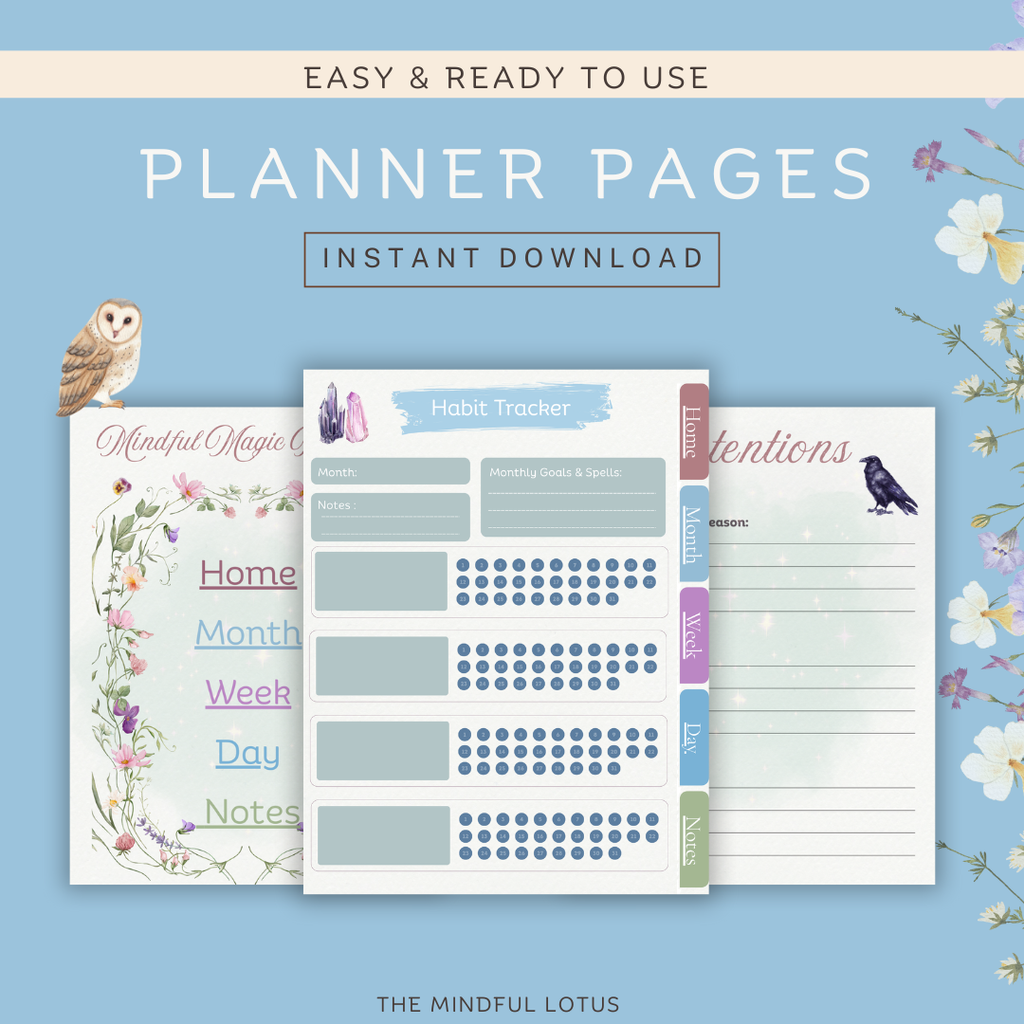 Mindful Magic Planner – Undated Digital Witchy iPad Planner for Gentle Daily Planning