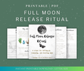 Full Moon Ritual PDF | Witchy Full Moon Ceremony, Moon Manifestation, Shadow Release, Printable Ritual Guide